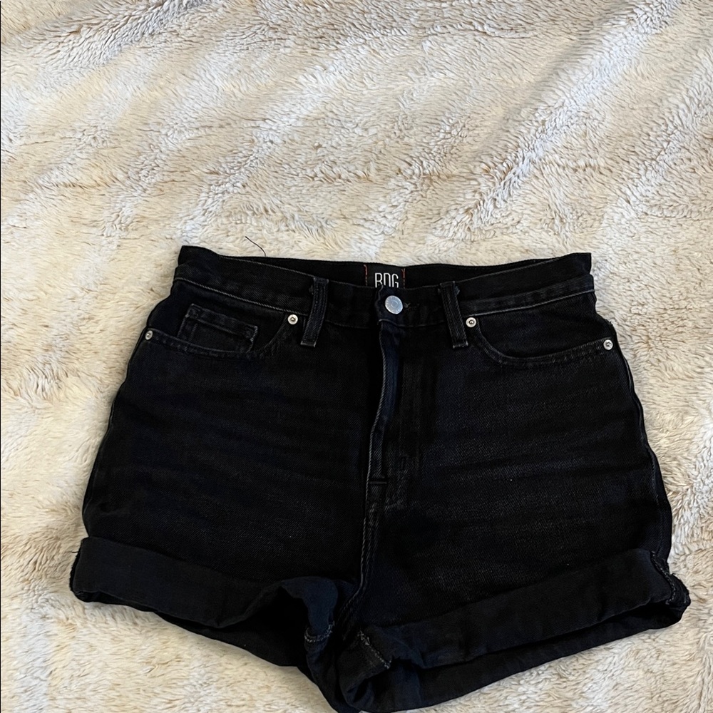 BDG Black Jean Shorts